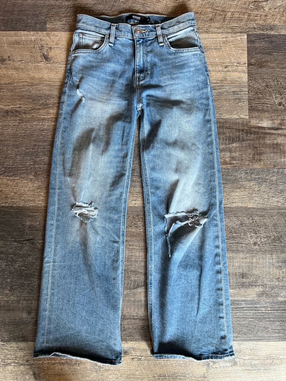 Hudson Rosie Jeans - High Waist, Wide Leg - Denim Jeans